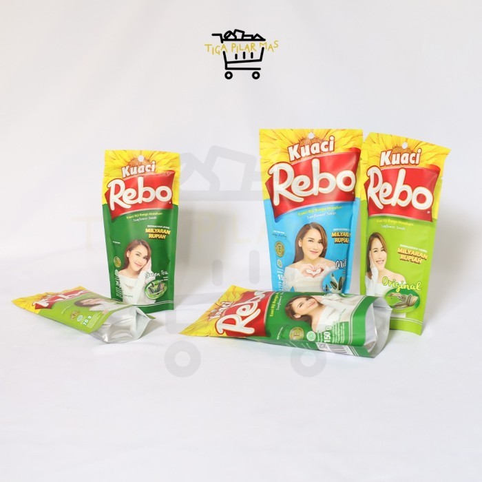 

Kuaci Rebo 70 gr Rasa Original dan Green Tea