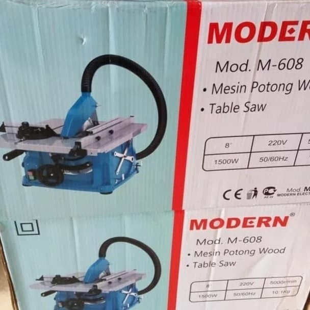 Modern Mesin Potong Kayu Duduk Gergaji Meja Table Saw 8" M-608 M608