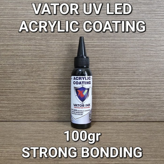 

ACRYLIC COATING UV LED VATOR 250gr UV INK TINTA PRINT ACRYLIC CLEAR