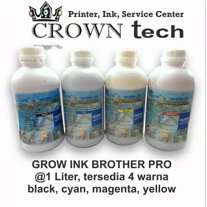 

Tinta GROW INK 1 Liter. UVR. Formula antibuntu.T Untuk printer Brother