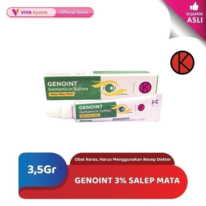 Genoint 0,3% Salep Mata / Infeksi Mata (3,5 Gram)