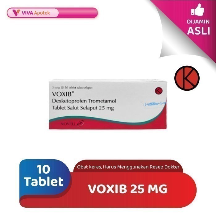 Voxib 25 mg / Dexketoprofen Trometamol / Nyeri (10 Tablet)