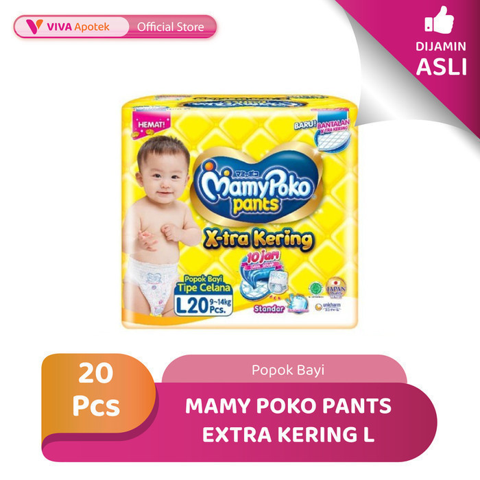 Mamy Poko Pants Extra Kering Size L Celana Popok Bayi (20 Pcs)