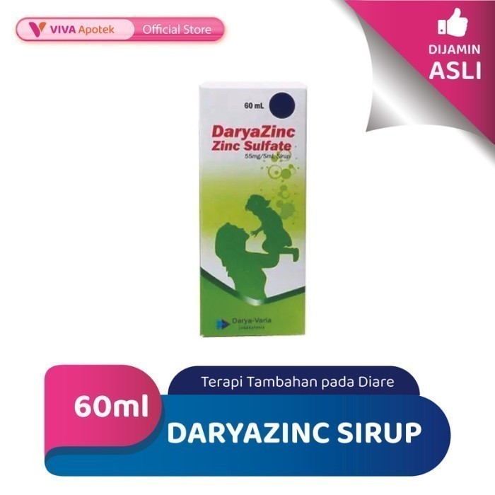 Daryazinc Sirup Terapi Tambahan pada Diare (60 ml)