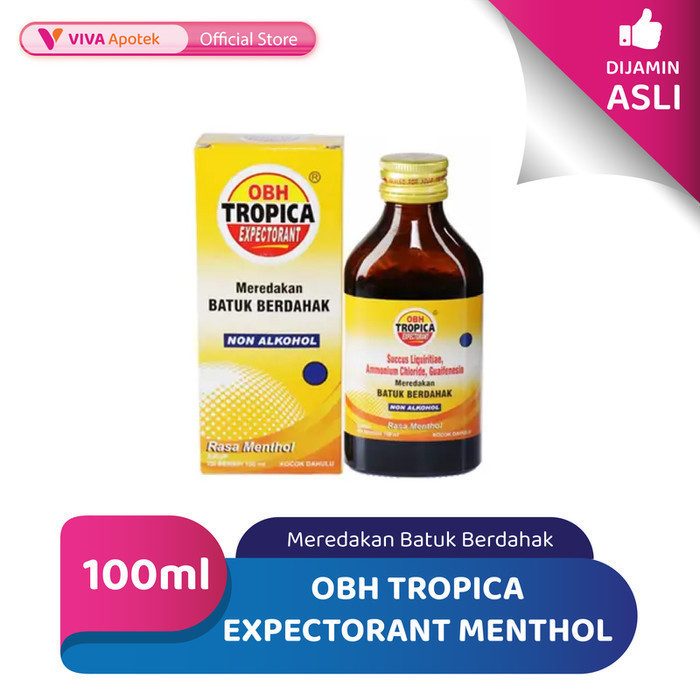 OBH Tropica Expectorant Menthol Meredakan Batuk Berdahak (100 ml)