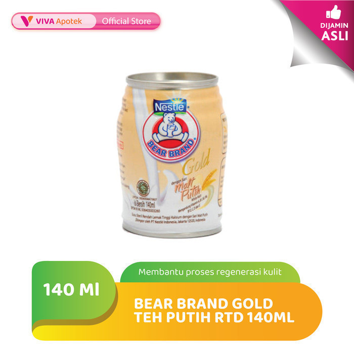 

Bear Brand Gold Teh Putih Minuman Siap Minum (140 ml)