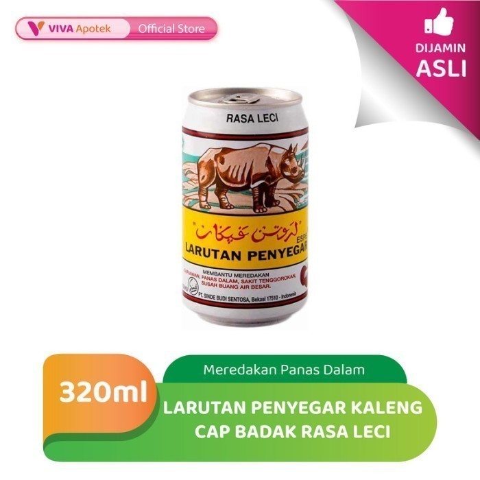 

Larutan Penyegar Kaleng Cap Badak Rasa Leci untuk Panas Dalam (320 ml)