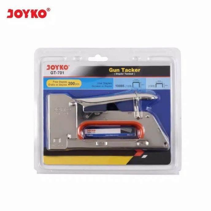 

STAPLER TEMBAK BESI GUN TACKER JOYKO GT-701 ORIGINAL DAN TERPERCAYA