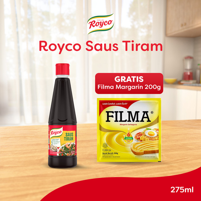

Beli Royco Saus Tiram 275ml GRATIS Filma Margarine 200g