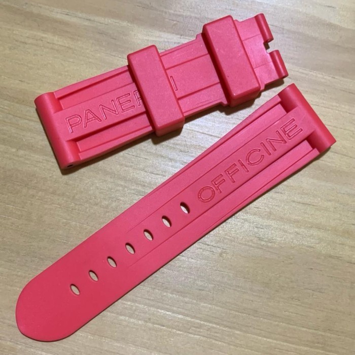 Jual Tali Jam Tangan 24 Mm - Rubber Strap Pam Engrave Radiomir 8043.22