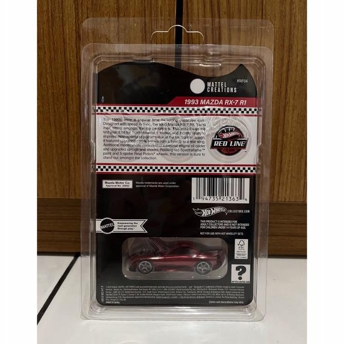 Hot Wheels Rlc 1993 Mazda Rx-7 R1 Terlaris