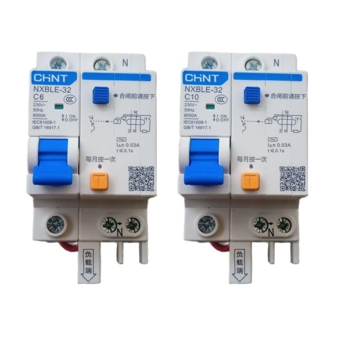 Alat Proteksi Tersengat Listrik Rcbo Elcb + Mcb 1P+N 6A 10A 30Ma Chint Terlaris