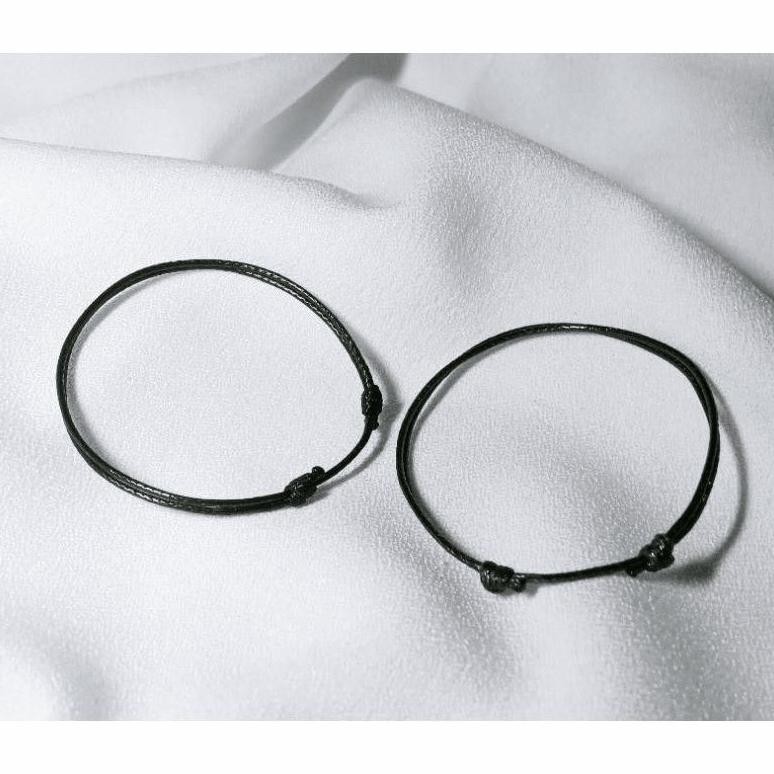 GELANG POLOS TERMURAH/GELANG POLOS HITAM/GELANG COUPLE/GELANG TALI KOREA/GELANG TALI SATIN