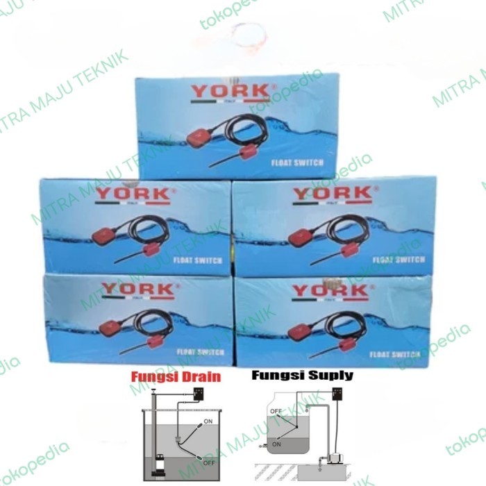 Float Switch York 5 Mtr (Otomatis Pompa Booster)-Otomatis Pompa Air Termurah
