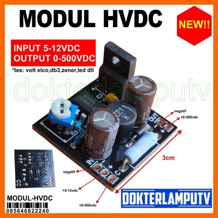 /Best Modul Hvdc Input 5 - 12V Untuk Tes Led 2835 5730 Dokterlamputv Termurah
