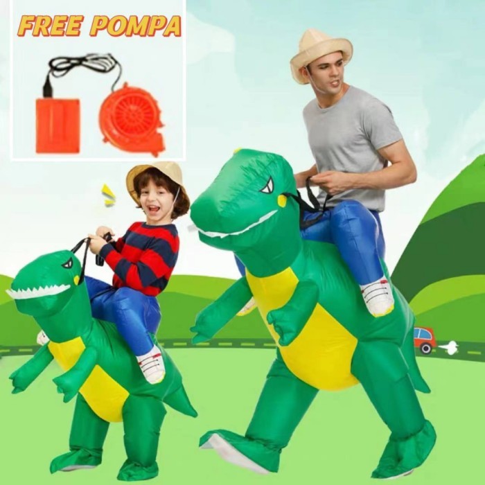 KOSTUM BAJU BADUT KOSTOM DINO TIREK TIREX ANAK PESTA COSPLAY