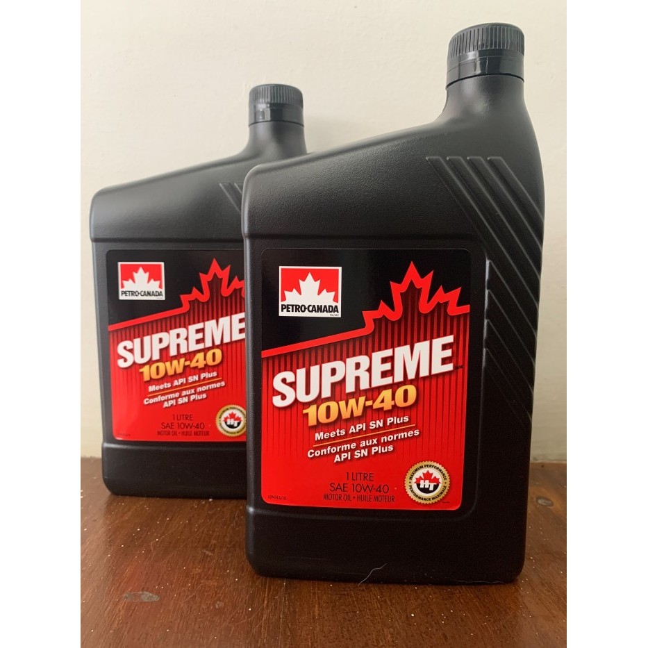 OLI MESIN PETRO CANADA SUPREME SAE 10W-40 SYNTHETIC ORIGINAL CANADA 1L