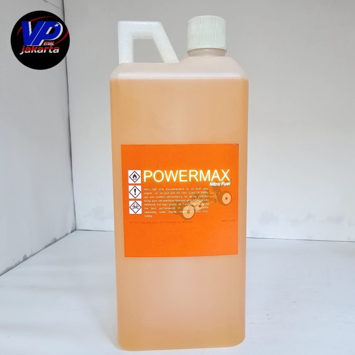 POWERMAX FUEL NITRO 25% BAHAN BAKAR NITRO ENGINE RC KEMASAN 1L