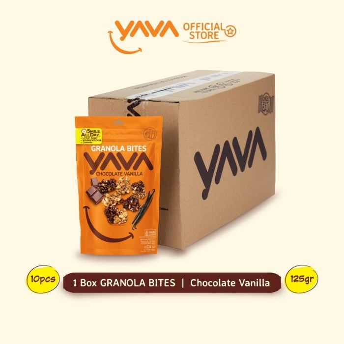 

Yava Carton Pack Granola Bites Chocolate Vanilla ( 10 X 125G )