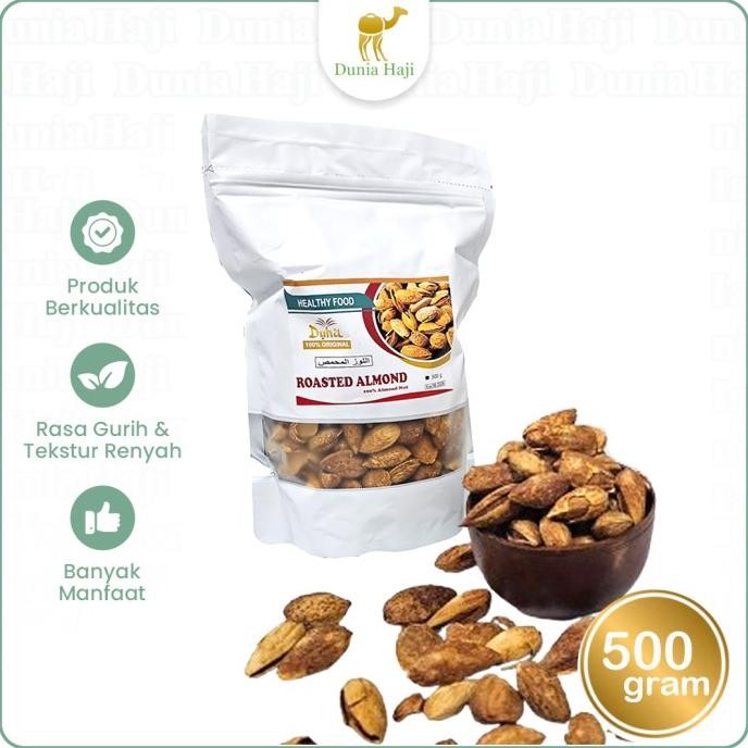 

Kacang Almond Roasted ( Kacang Panggang ) In shell USA /500gr Murah TT