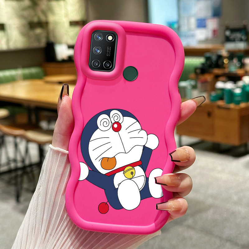 Casing Hp Untuk Realme 7i C17 Case Casing Doraemon Kartun HP Kesing Softcase Macaron trendi penutup 