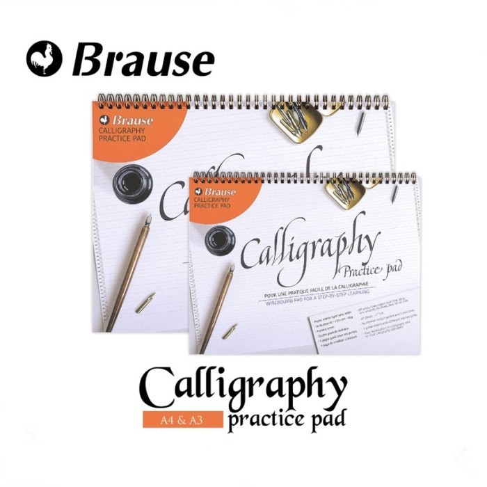 

Buku Kaligrafi Brause Calligraphy Line Practice Pad Wirebound