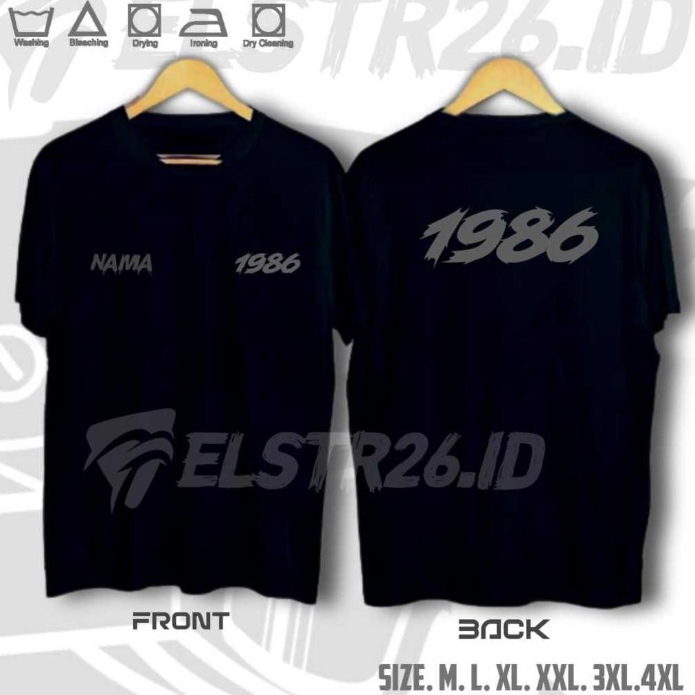 Promo Kaos Tahun Lahir Baju Tahun Kelahiran 1986 1988 Tahun Kelahiran