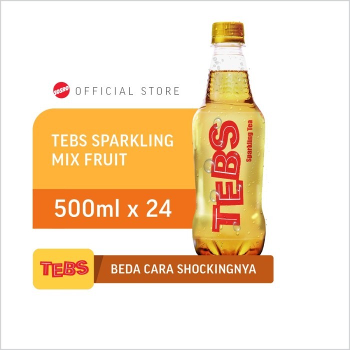 

TEBS Sparkling Mix Fruit PET 500ml 1 dus isi 24 pcs - minuman murah