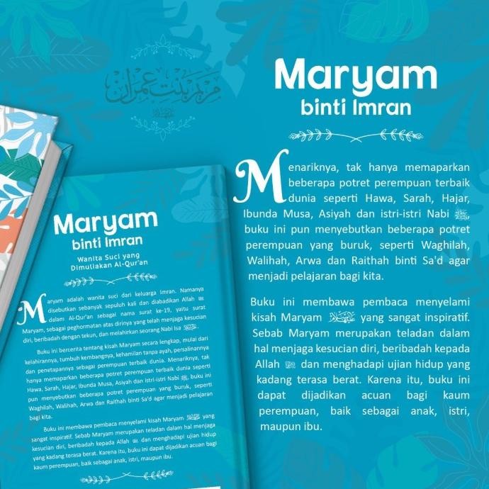 

MARYAM BINTI IMRAN Wanita Suci yang Dimuliakan Al-Quran Hard Cover AlKautsar Buku Islam Sirah Nabi Wanita Mulia SMD