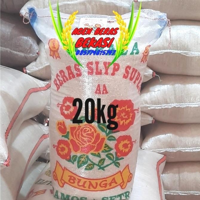 

BERAS MEDIUM SETRA RAMOS CAP BUNGA 20KG MURAH