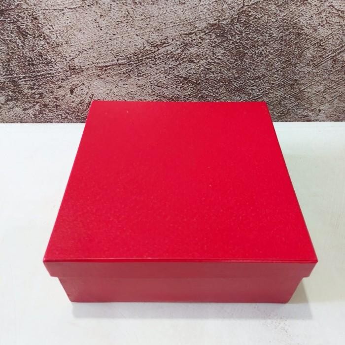 

Hampers Box Natal Imlek With Lid / Box Natal Persegi 20X20X8Cm Red Cod Dan Best Seller