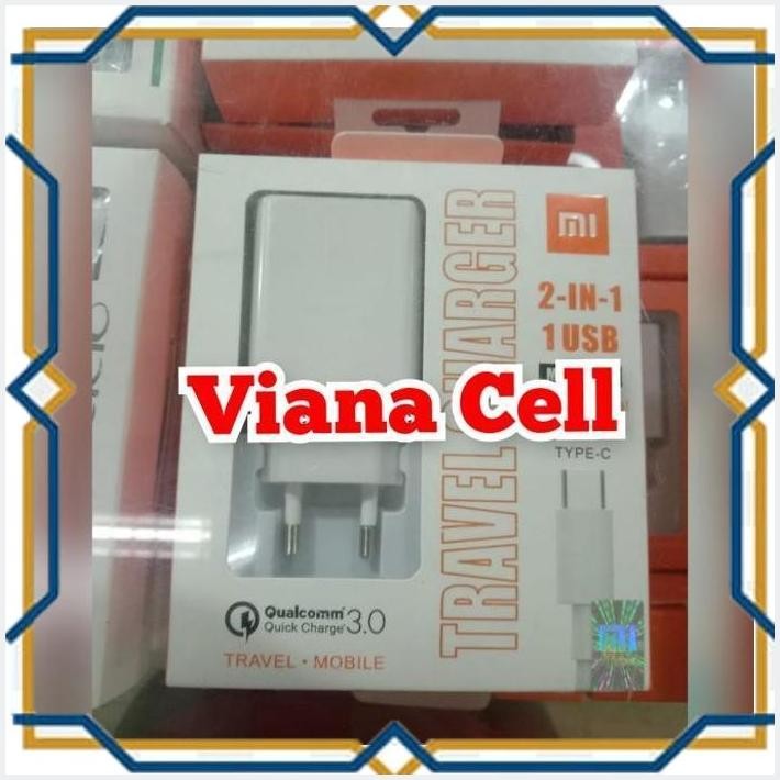 [BCS] TRAVEL CHARGER XIAOMI REDMI NOTE 7 NOTE 8 TYPE C FAST CHARGING CAS AN