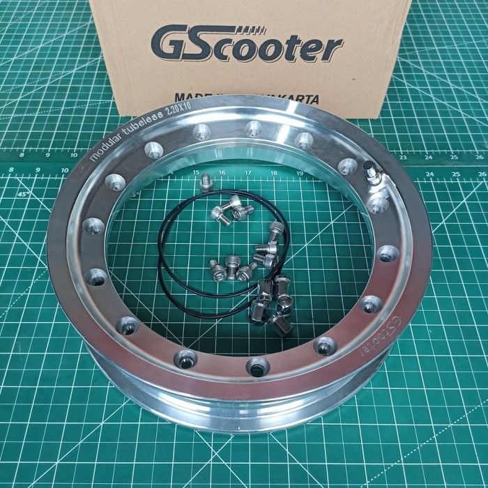 Velg Tubeless Vespa Modular GScooter Ring 10 PX Excel Sprint