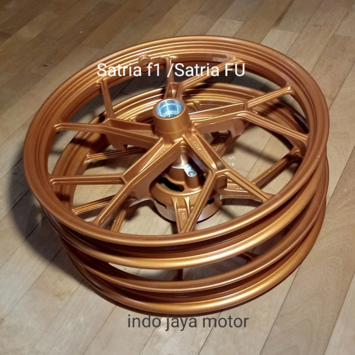 velg satria F1 satria fu gold original depan blakang