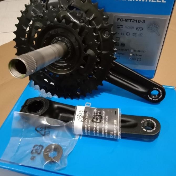 Crankset - Crank Set Shimano Altus Mt210 - Hollowtech Ii - 44T  Ready