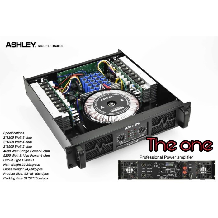 Power Ashley DA 3000 amplifier Ashley