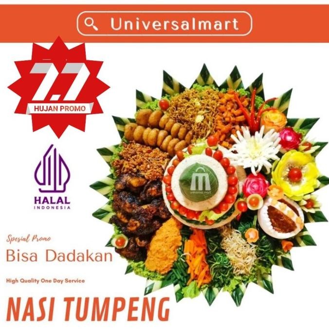 

Nasi Tumpeng kuning porsi 5 orang