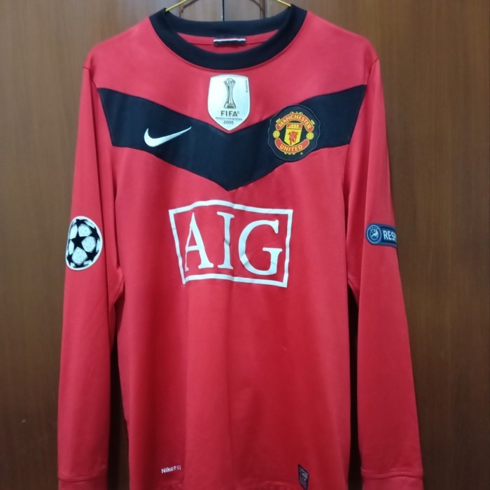 JERSEY MANCHESTER UNITED HOME 2009 LS SIZE S ORIGINAL