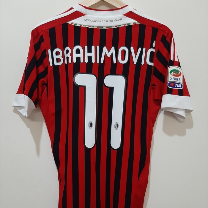 JERSEY ORIGINAL AC MILAN HOME 2010/2012 IBRAHIMOVIC - SIZE M