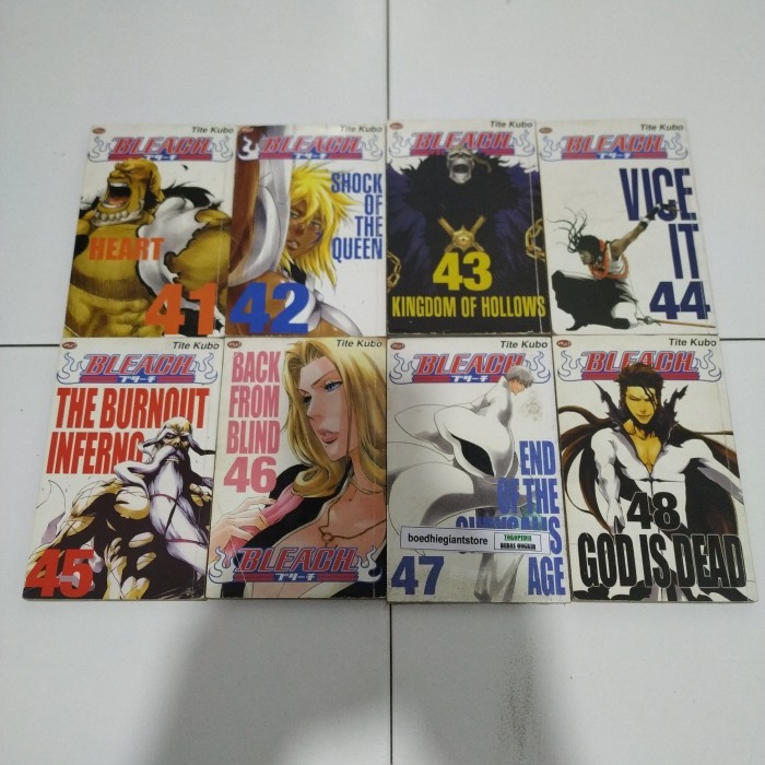 Komik Bleach 41,42,43,44,45,46,47,48, paketan