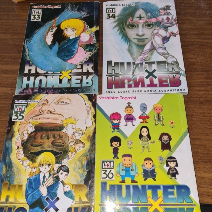 Komik Hunter x Hunter set vol 33-36 kolpri mulus ori