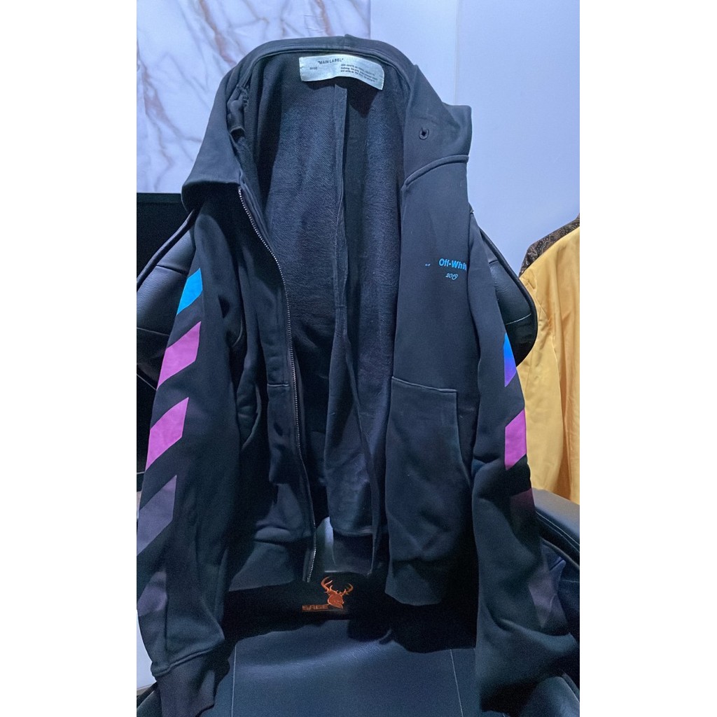 OFFWHITE GRADIENT ZIP HOODIE PK GOD MENTOK 1:1