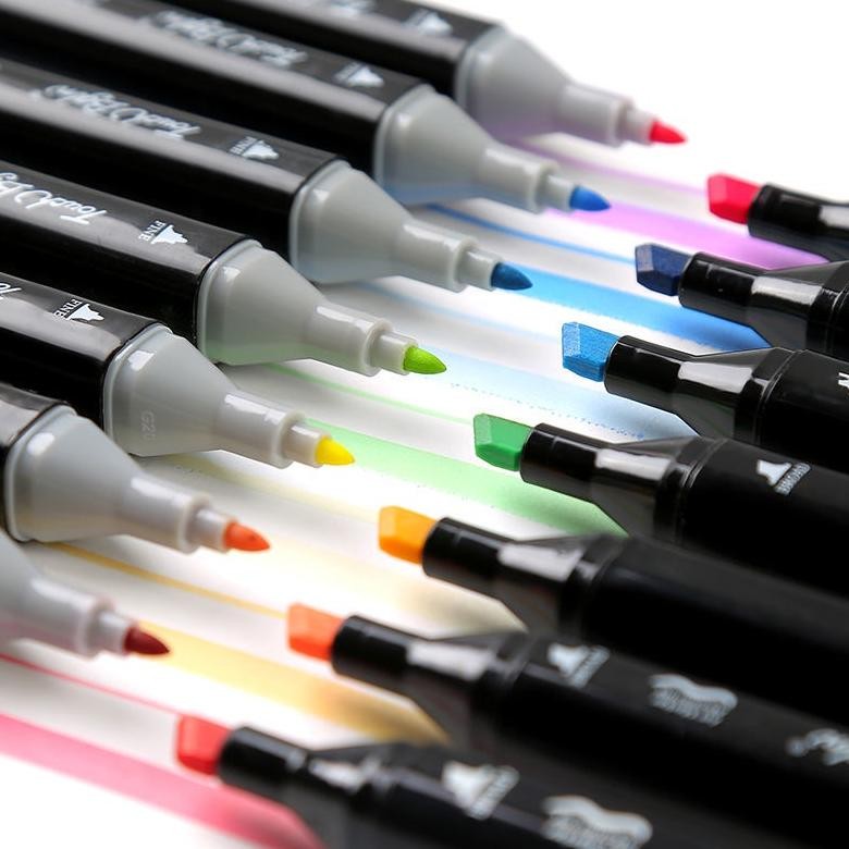 

gfd-6 TouchFive 168/120/80/60/48 Warna Sketsa Spidol Umum General Marker Set Animation Markers Viral