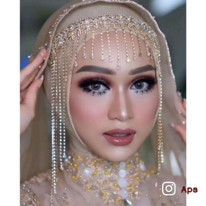 Mahkota - Headpiece Pengantin Juntai Cleopatra Hiasan Dahi