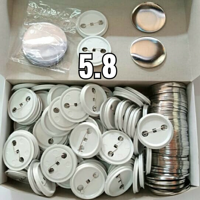 Pin - Bahan Pin Bross Ukuran 5.8 Kaleng Bagus