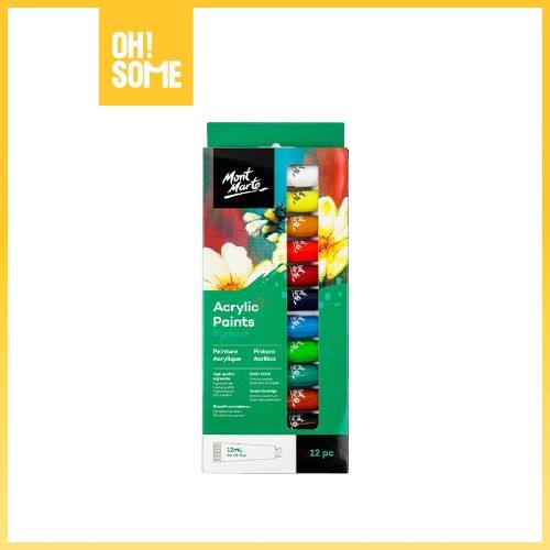 

OHSOME MONT MARTE Acrylic Paints Set Cat Akrilik Cat Lukis DIY Art Set