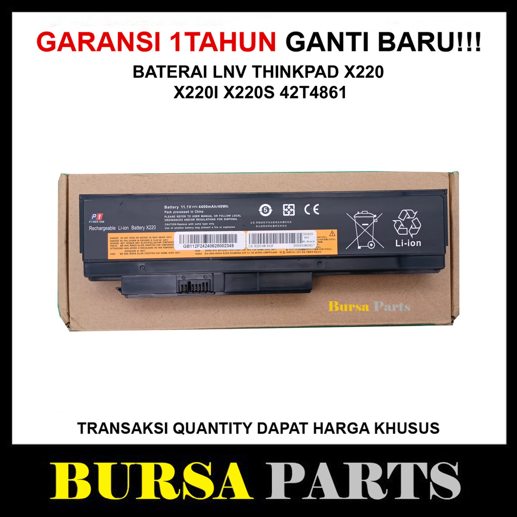 Baterai LNV Thinkpad x220 x220i x220s