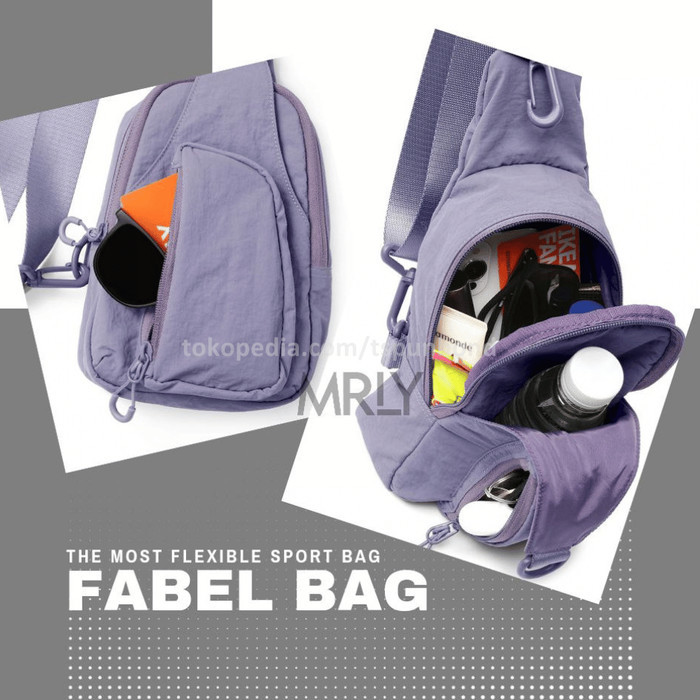 Buku - Tas Selempang Bahu Olahraga Wanita Pria Merk Mrly Tas Bahu Wanita Fabel Bag Sport Bag