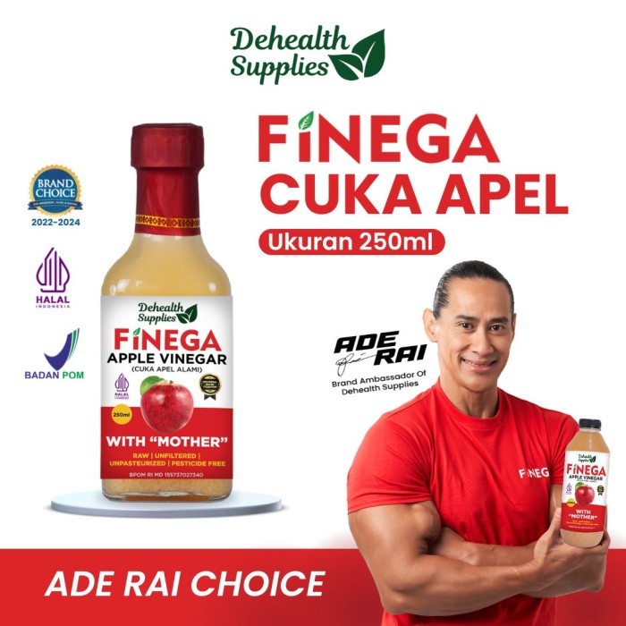 

FINEGA CUKA APEL 250ml Kemasan Kaca