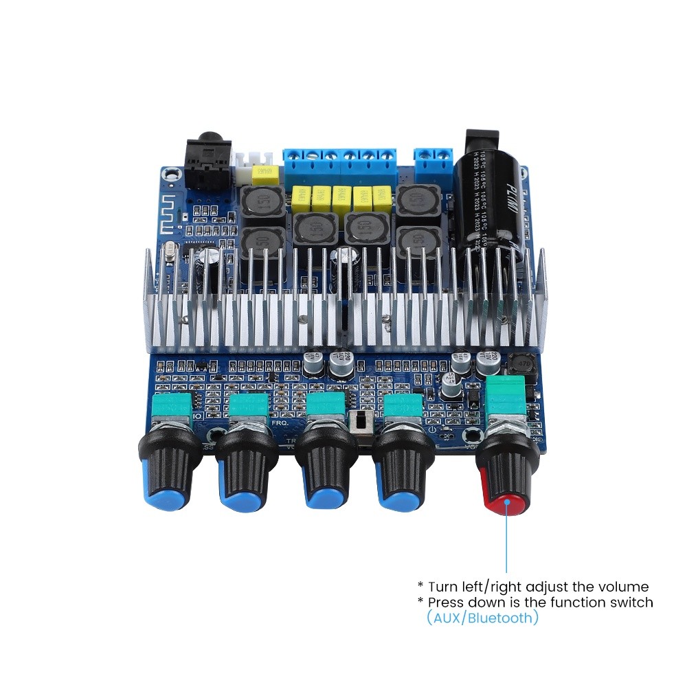 AIYIMA TPA3116 Subwoofer Amplifier Board 2.1 Channel High Power Bluetooth 5.0 Audio Amplifier DC12V-